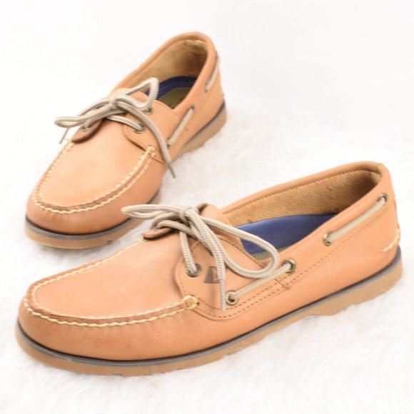 Sperry Leather Boat Deck Slip on  Shoes  8 - Picture 1 of 13